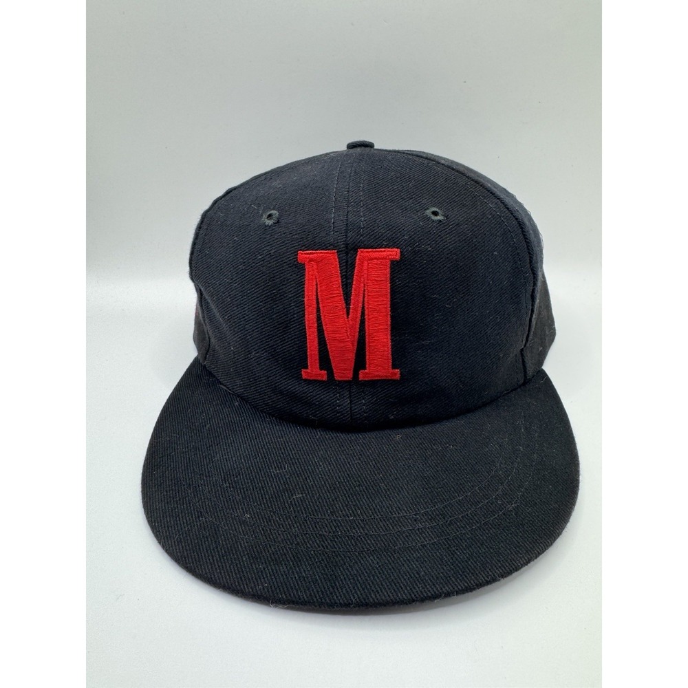 VTG 90s Marlboro Vanguard Hat Black Red M Cowboy Horse Strapback Cap